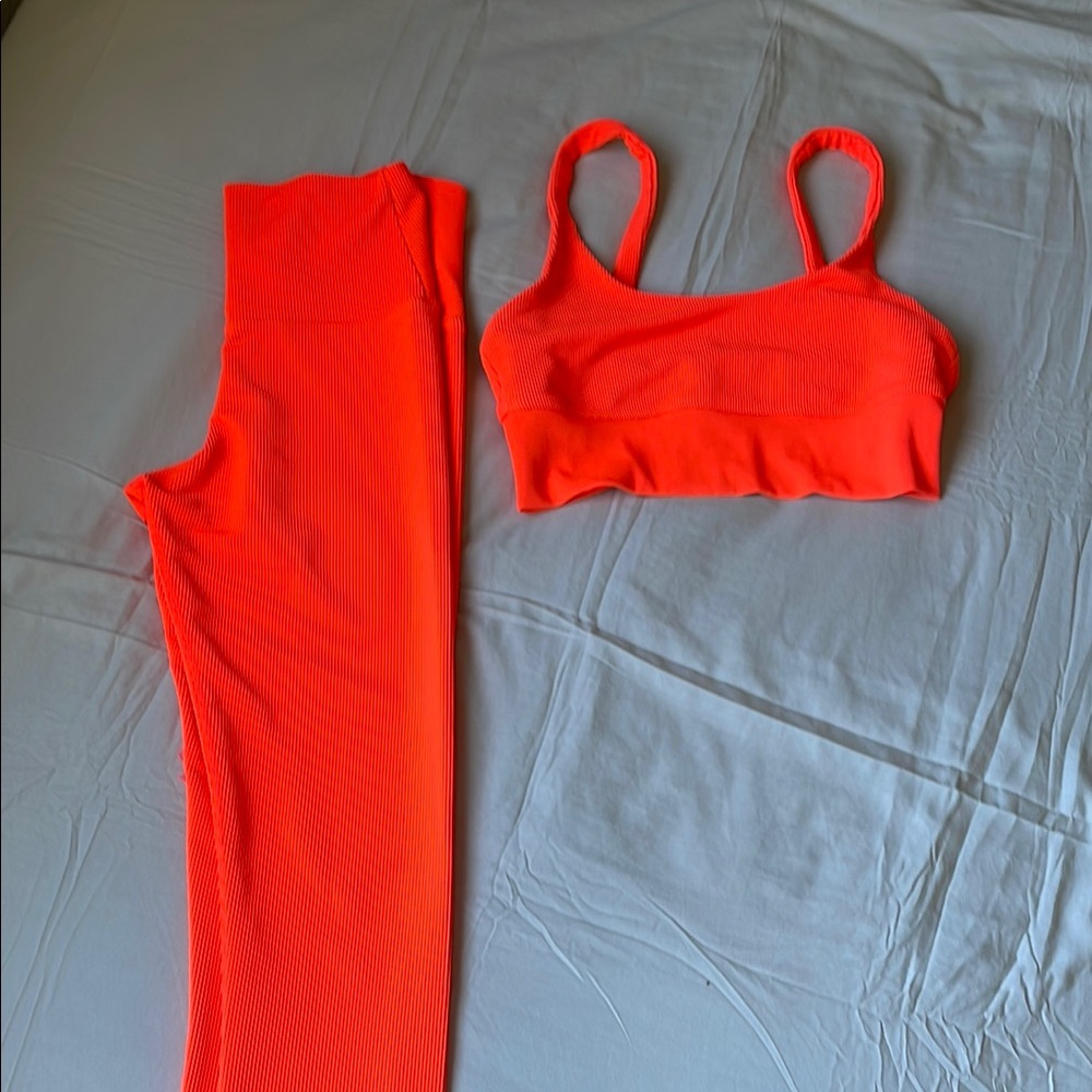 Vibrant Orange Activewear Set- Beach Riot